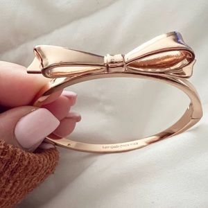 Rose Gold Kate Spade Bow Bangle Bracelet